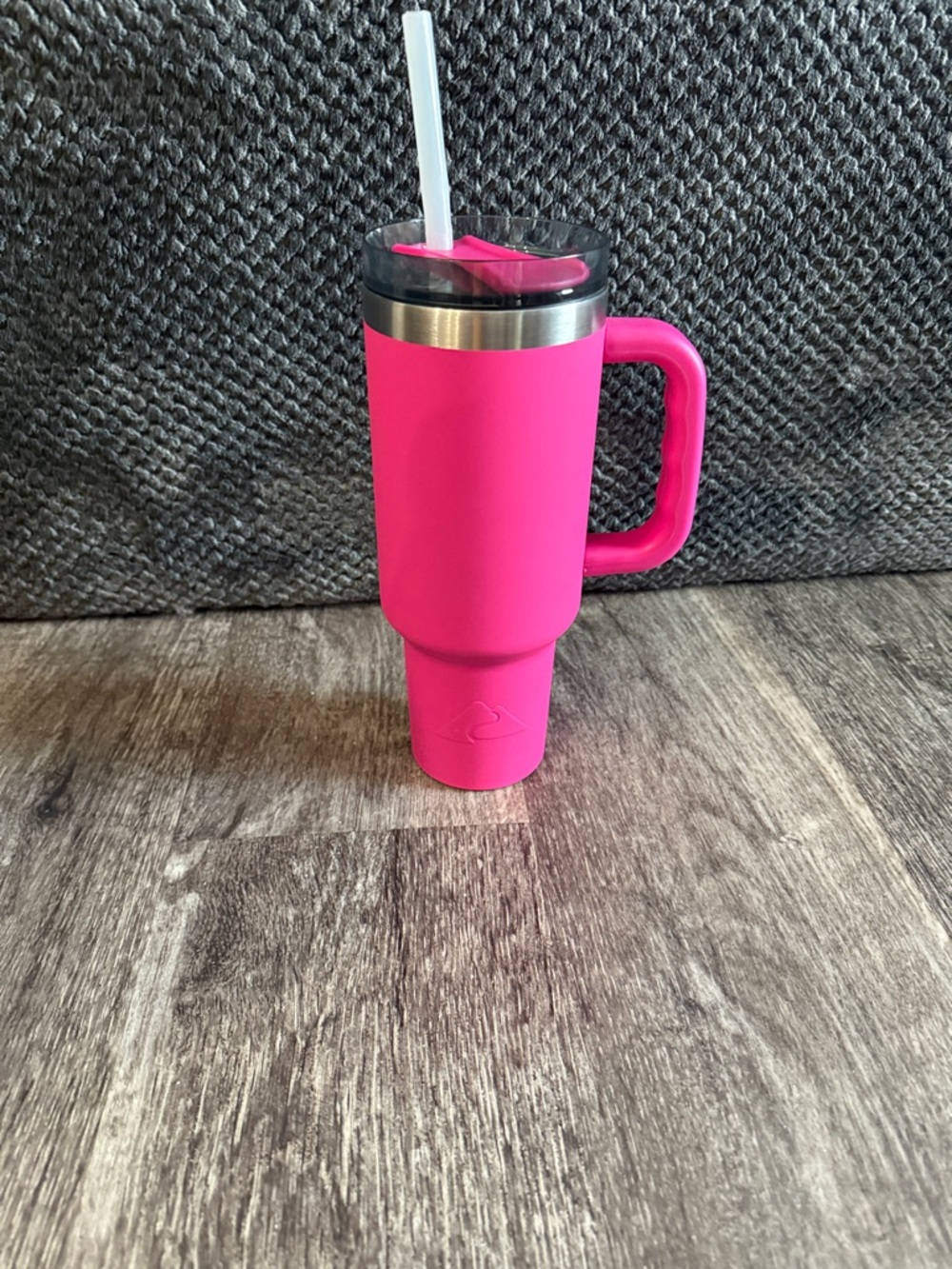 Ozark Trail Hot Pink Insulated Tumbler with Handle and Straw
